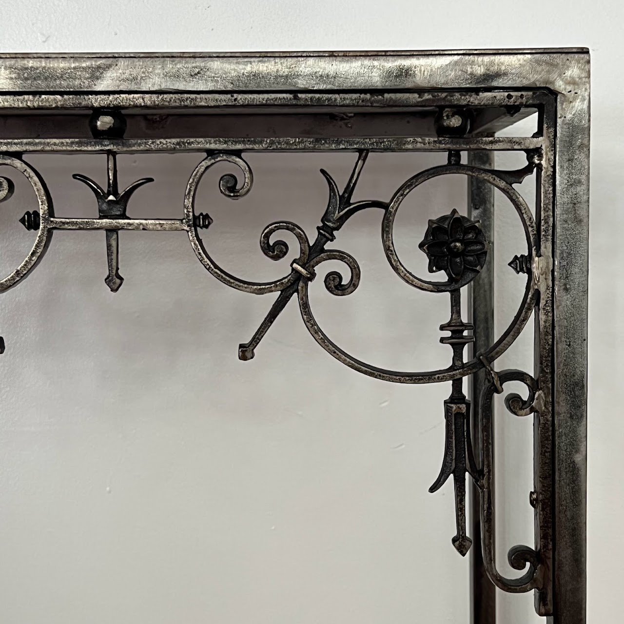 Cast, Wrought & Machined Steel Console Table