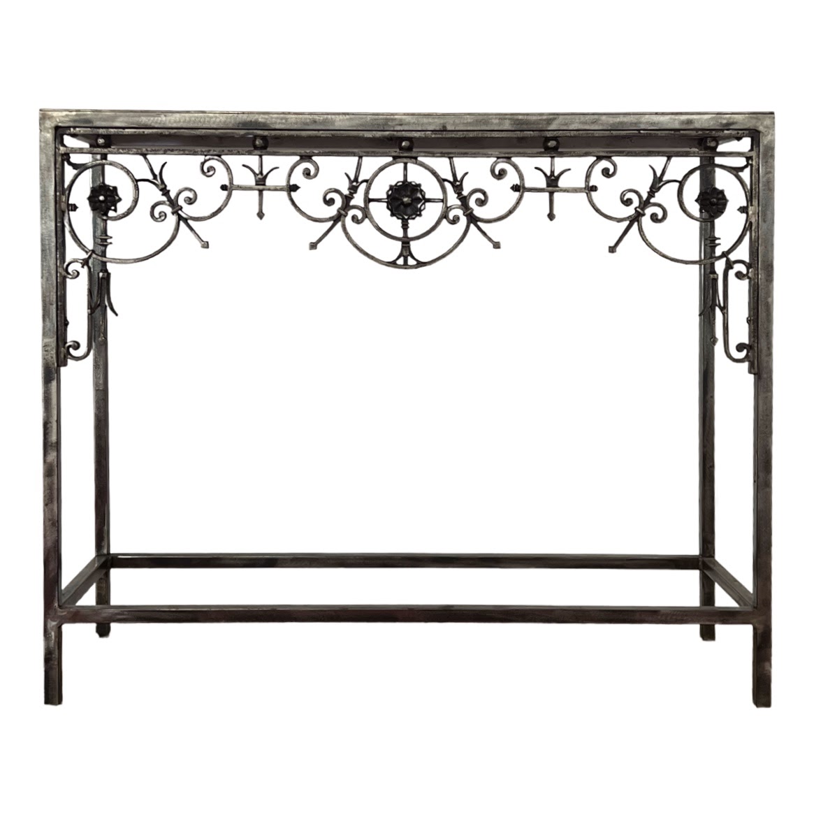 Cast, Wrought & Machined Steel Console Table