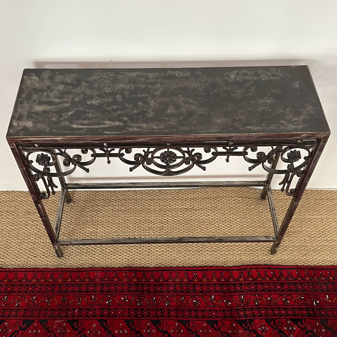 Cast, Wrought & Machined Steel Console Table