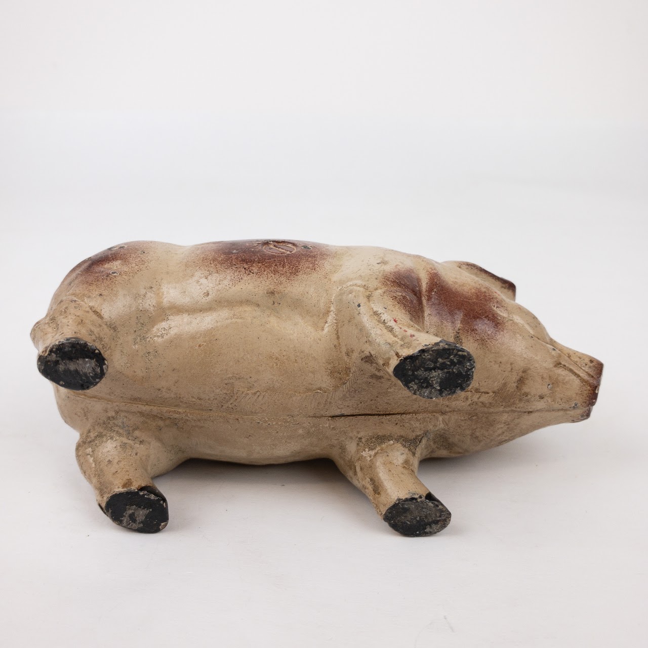 Cast Iron Pig Vintage Bank Trio