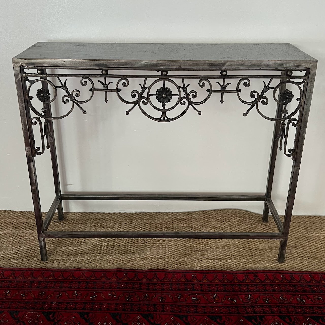 Cast, Wrought & Machined Steel Console Table