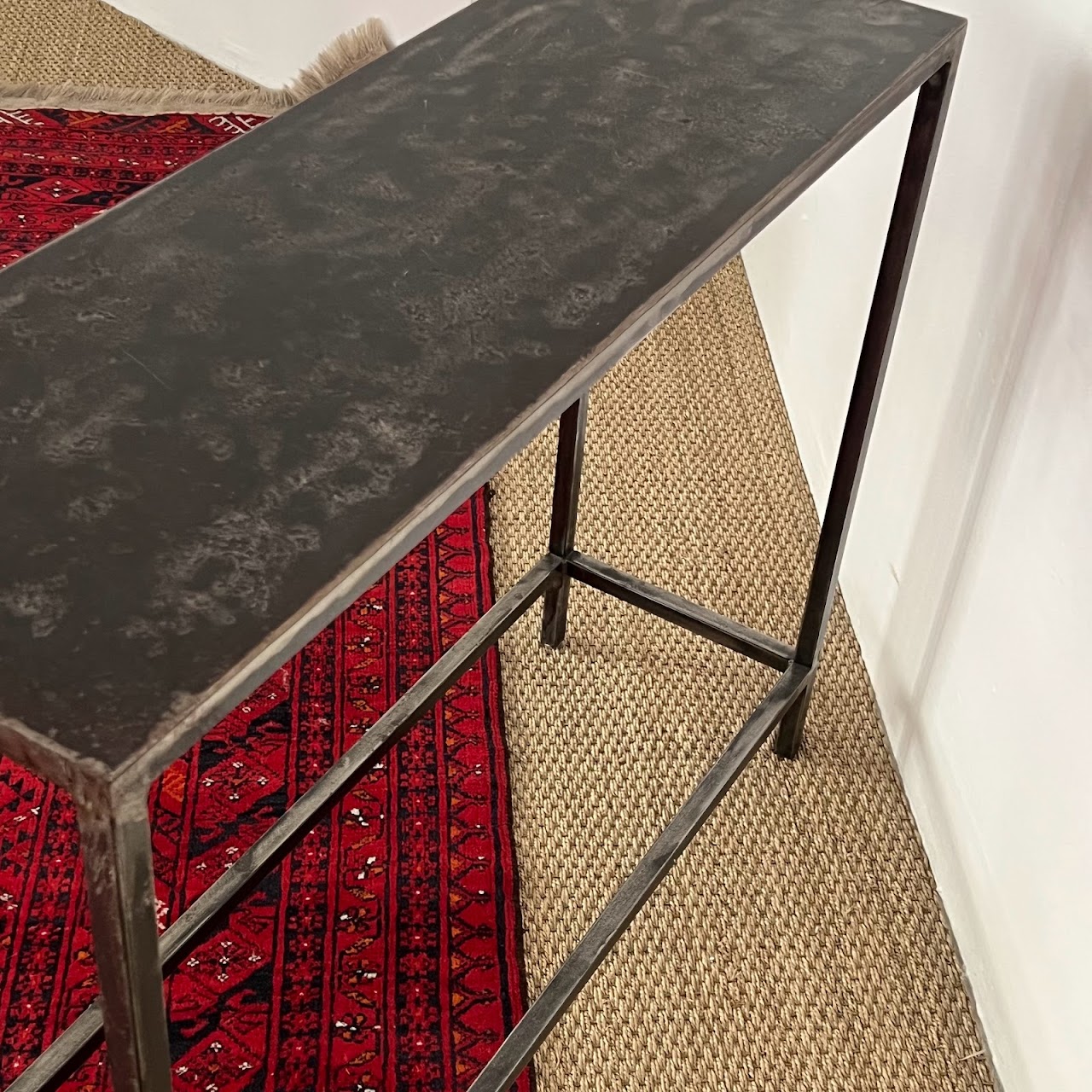 Cast, Wrought & Machined Steel Console Table