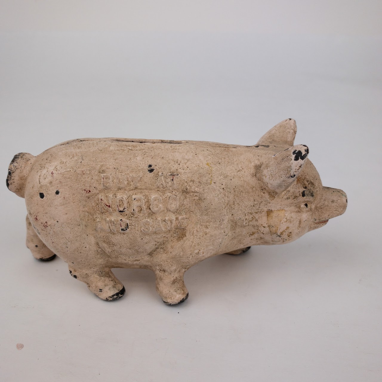 Cast Iron Pig Vintage Bank Trio