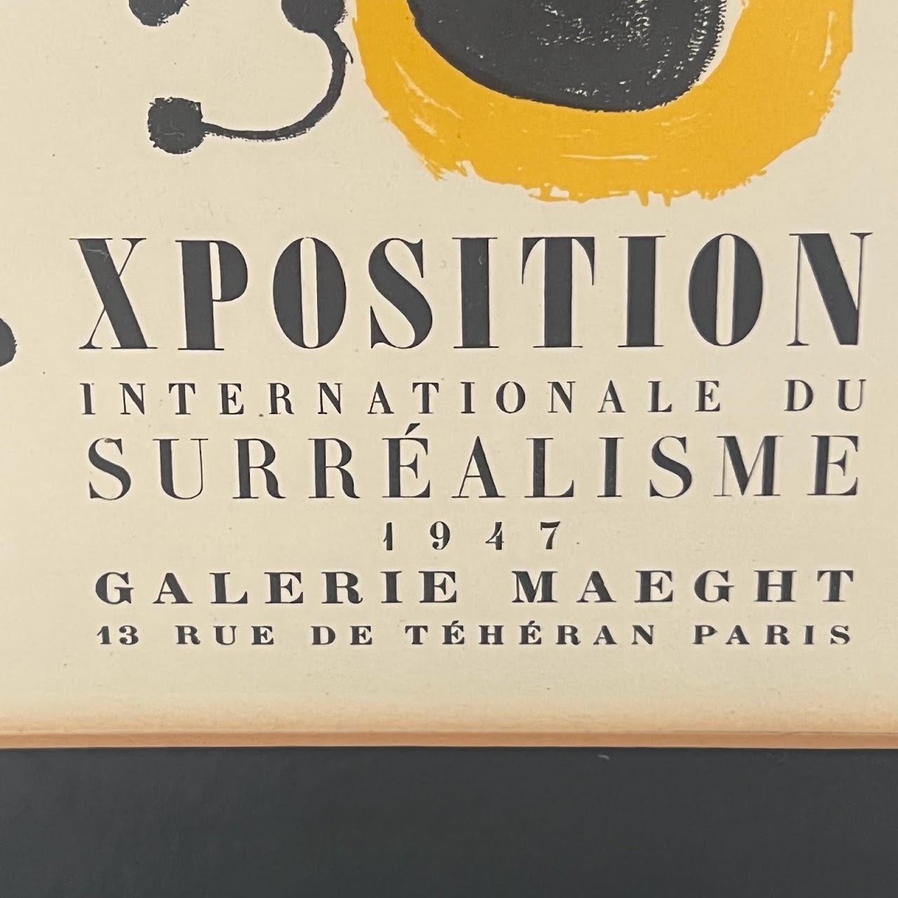 Joan Miró Galerie Maeght 'Exposition Internationale du Surréalisme' Lithograph