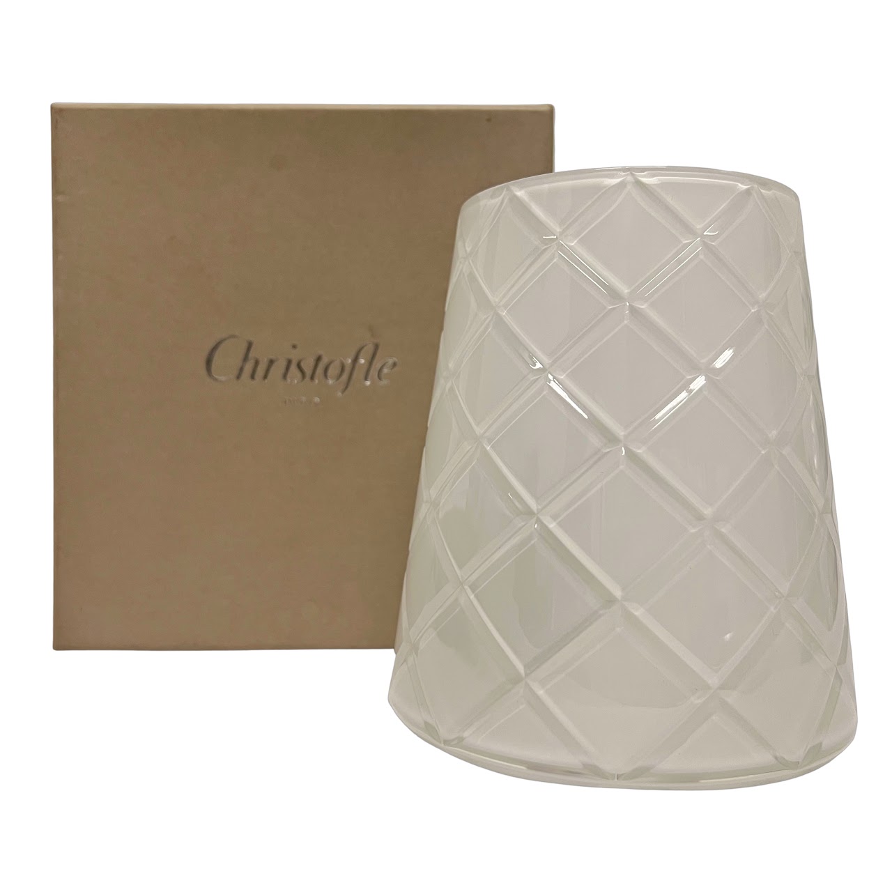 Christofle Jardin D' Eden NEW Clear Crystal Lampshade