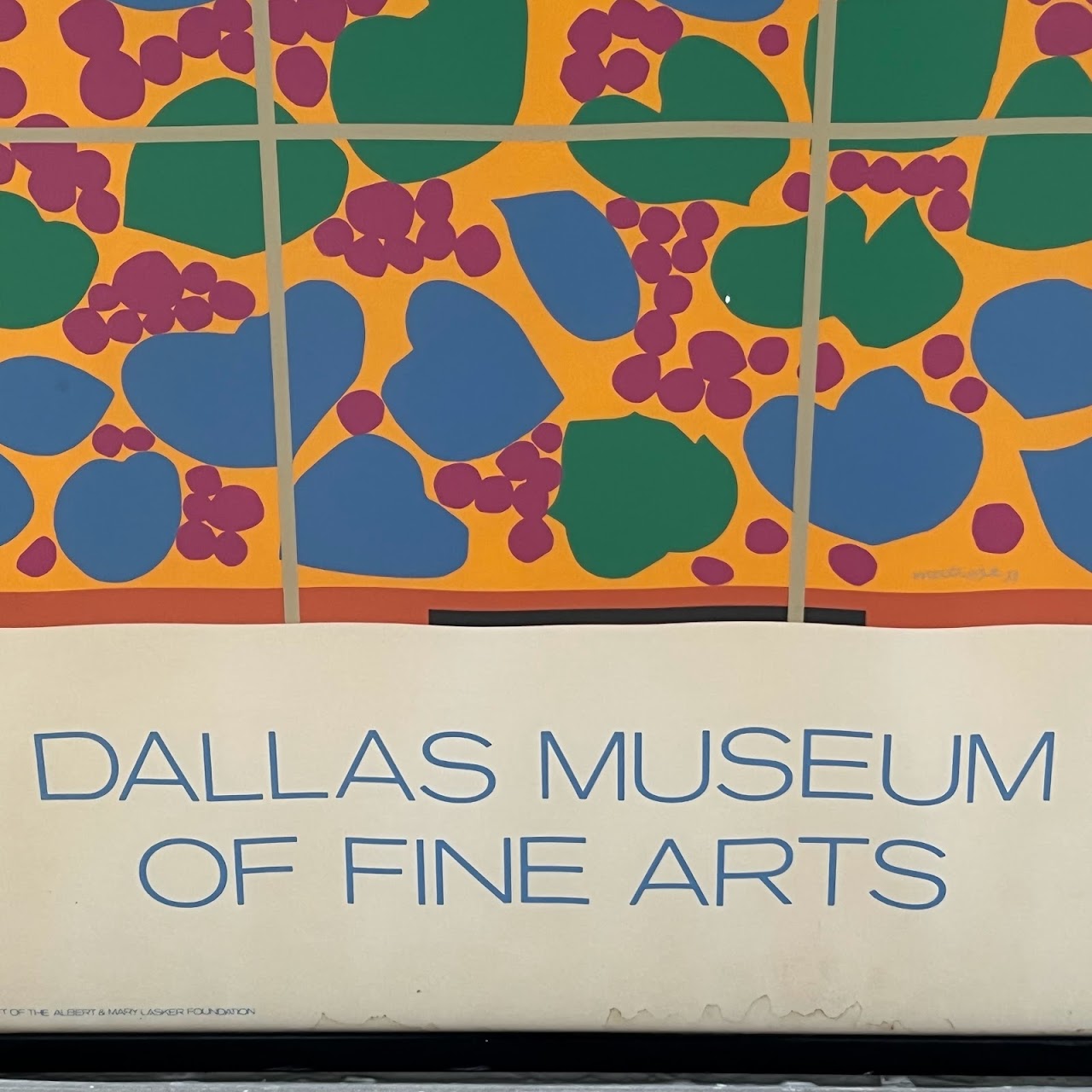 Henry Matisse 'Ivy in Flowers' Dallas Museum of Fine Arts Exhibition Serigraph Poster