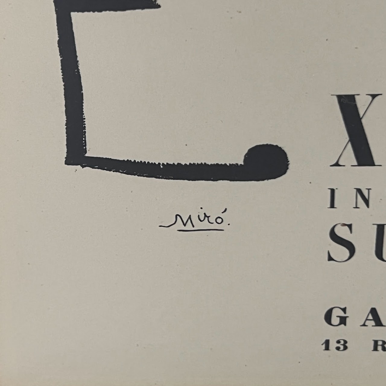 Joan Miró Galerie Maeght 'Exposition Internationale du Surréalisme' Lithograph