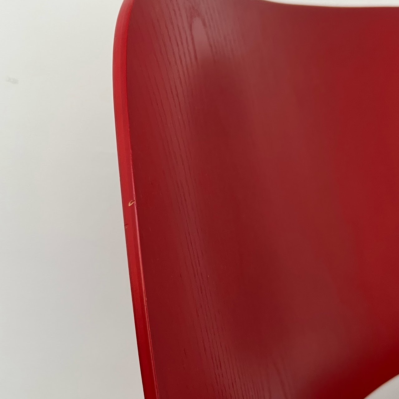 Eames + Herman Miller Molded Plywood LCW Red Lounge Chair