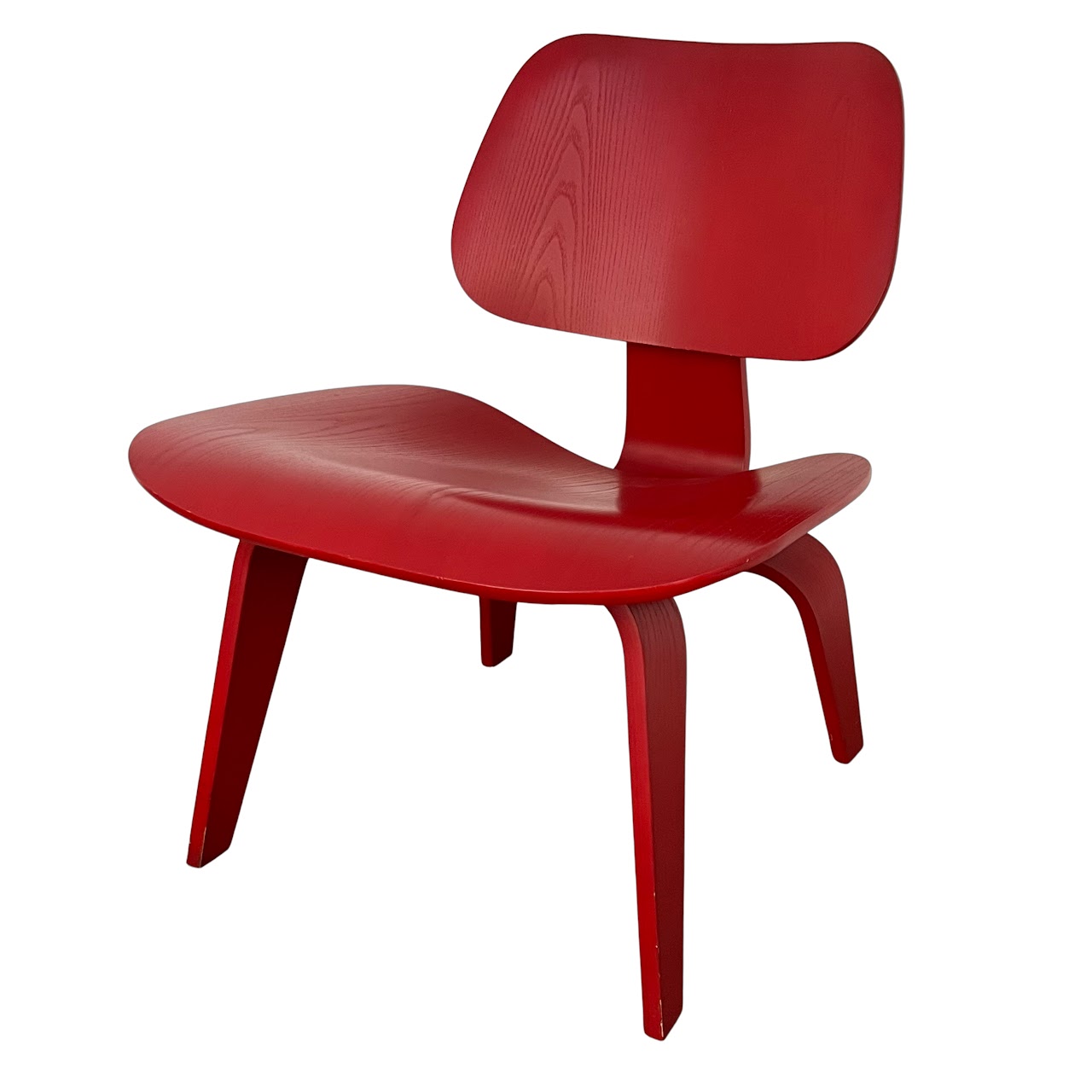 pistol Aflede forælder Eames + Herman Miller Molded Plywood LCW Red Lounge Chair