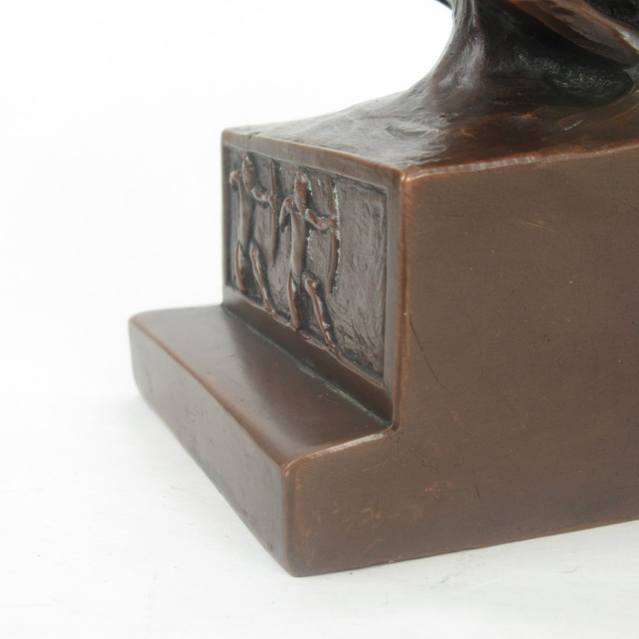 Roman Soldier & Horse Bronze Bookend Pair