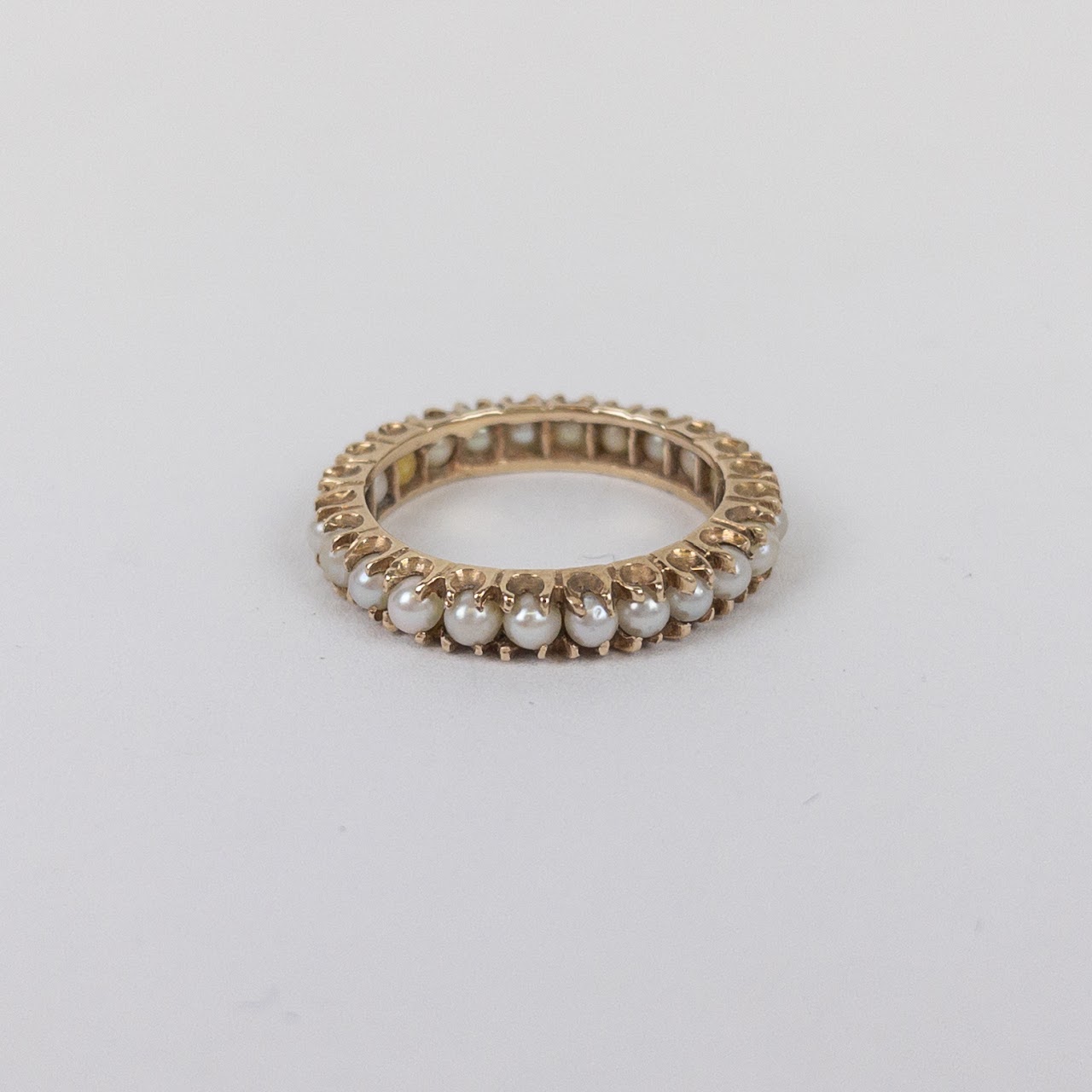 14K Gold & Tiny Pearl Ring