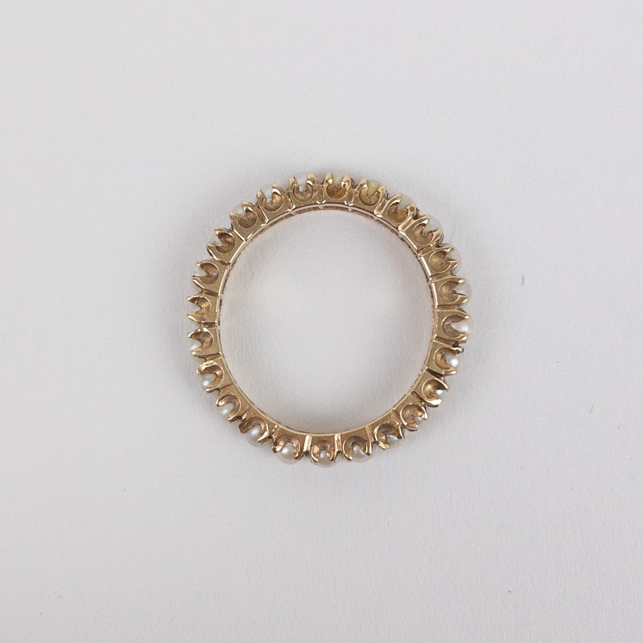 14K Gold & Tiny Pearl Ring