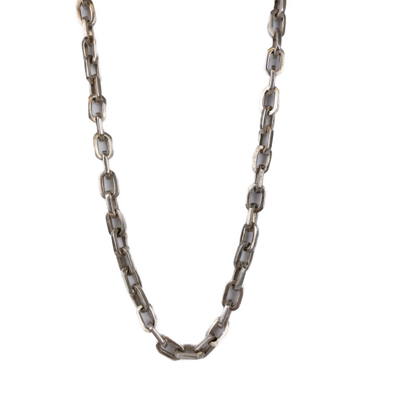 Taxco Sterling Silver Rectangular Link Chain