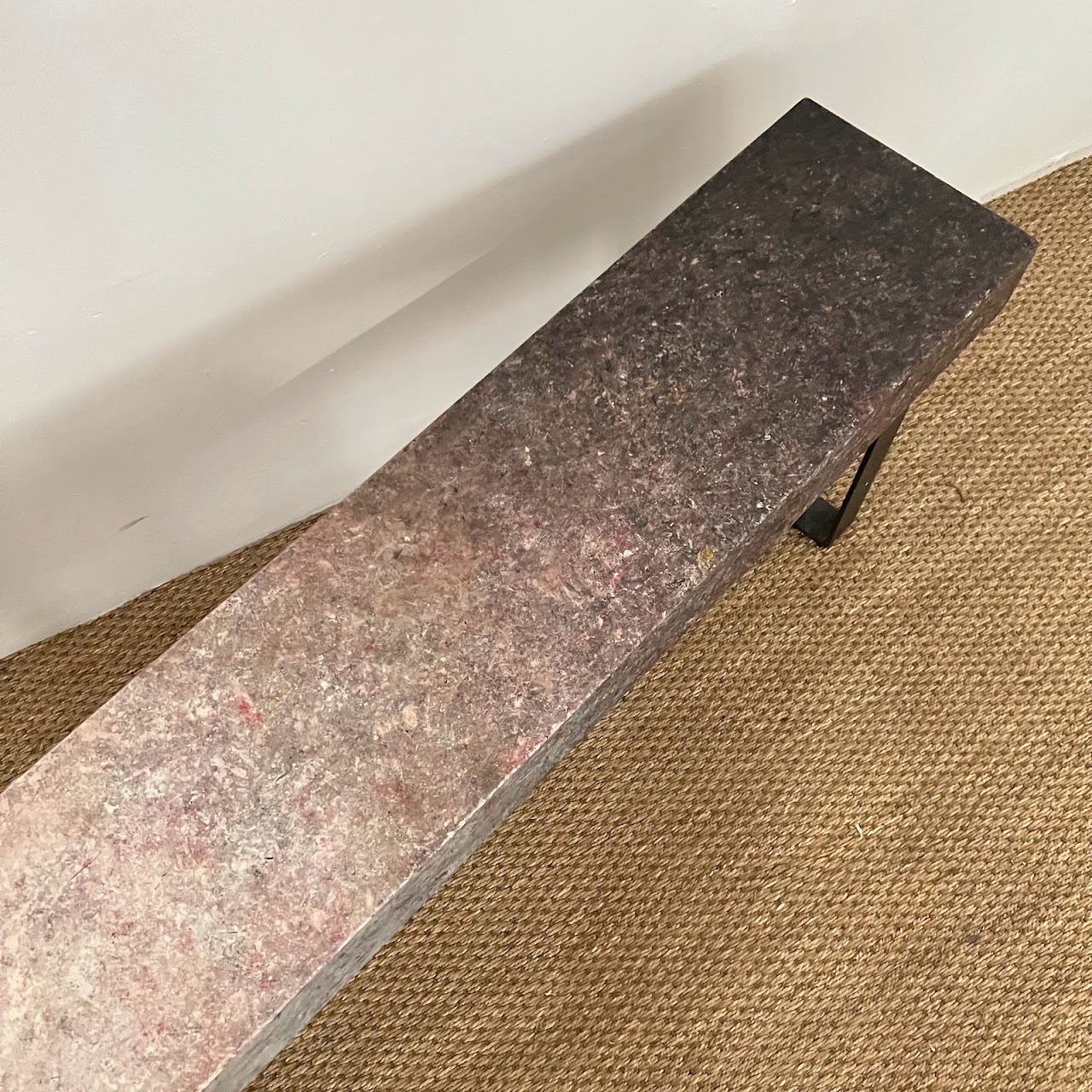 Ombré Faux Stone Seat Bench