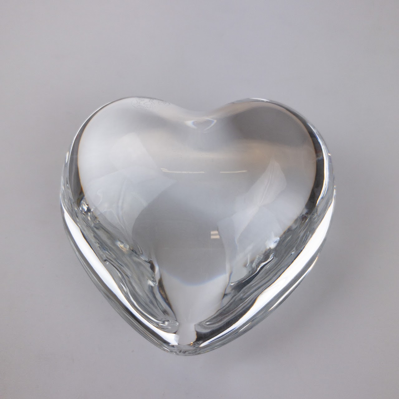 Baccarat Crystal Puffed Heart Object