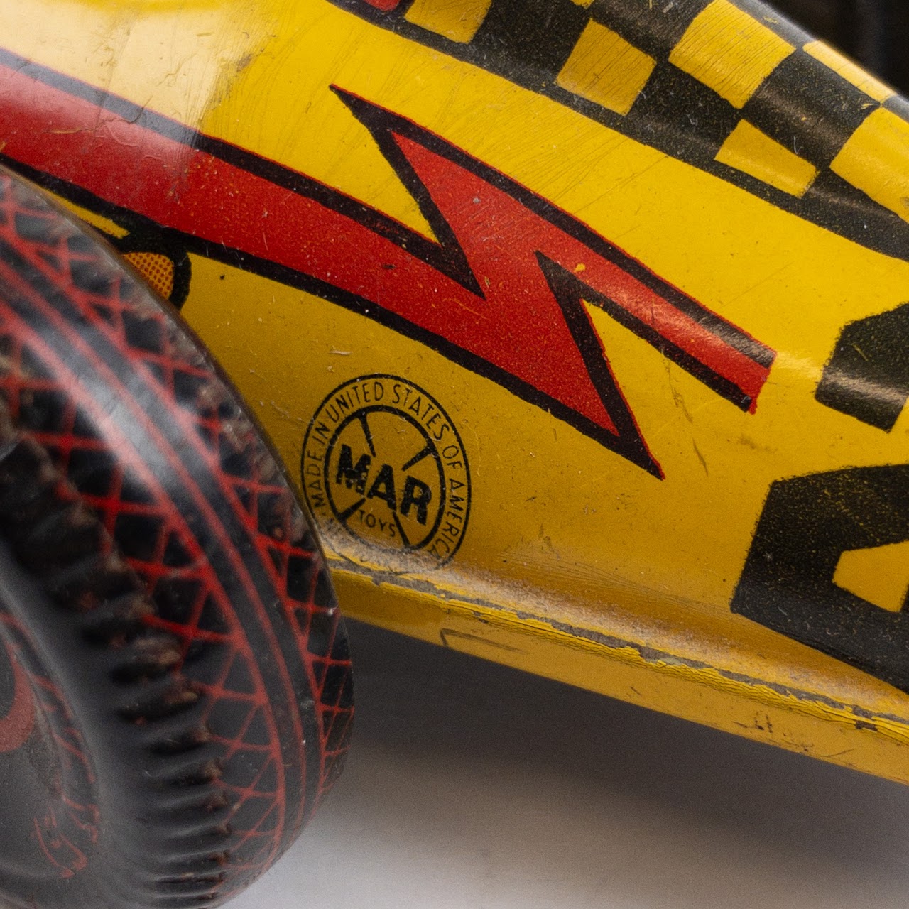 Marx Vintage Tin Wind-Up Derby Race Car