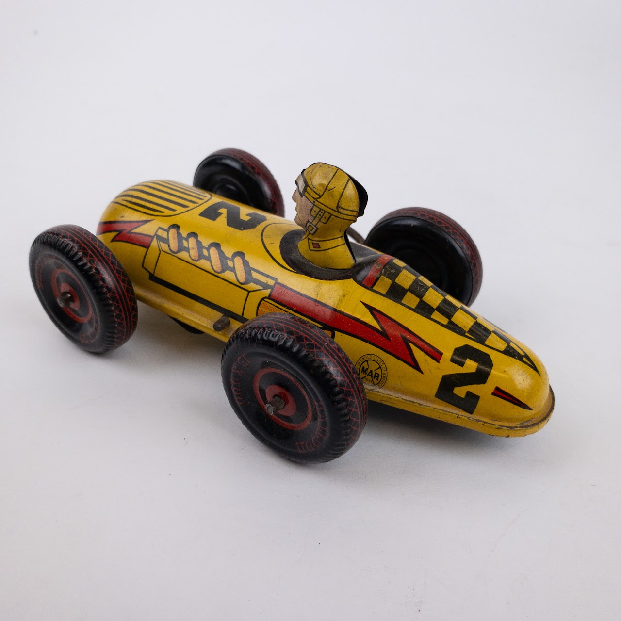 Marx Vintage Tin Wind-Up Derby Race Car