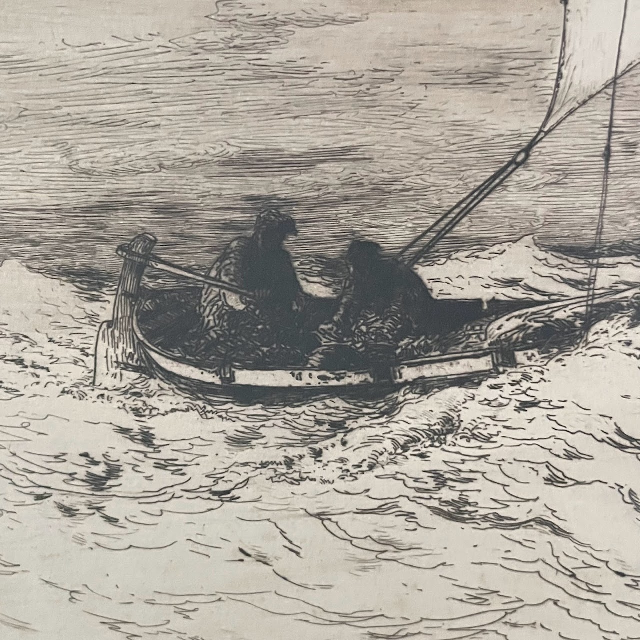 Robert Swain Gifford 'Neapolitan Fishing Boats Returning Home' Etching