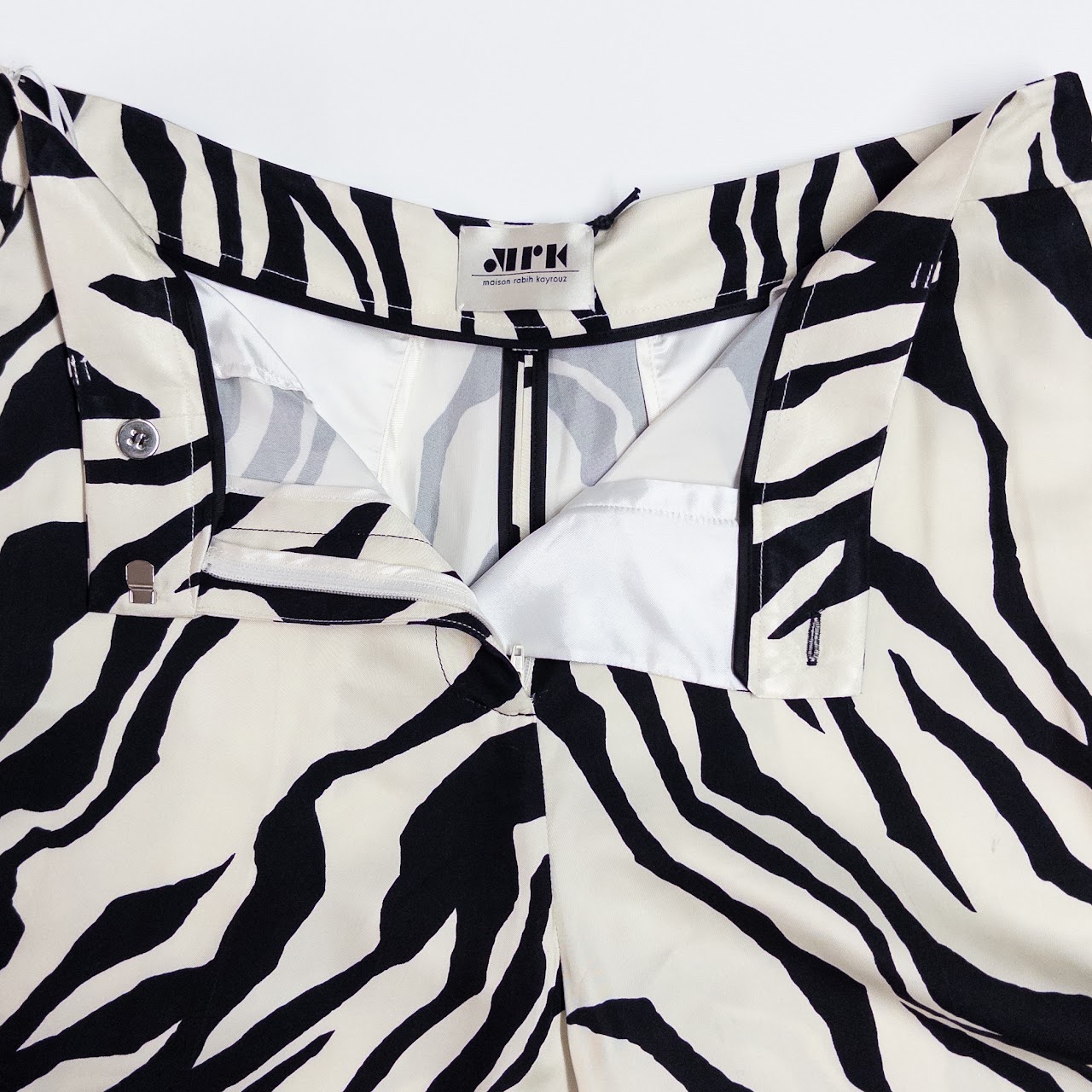 Maison Rabih Kayrouz Zebra Print Pants