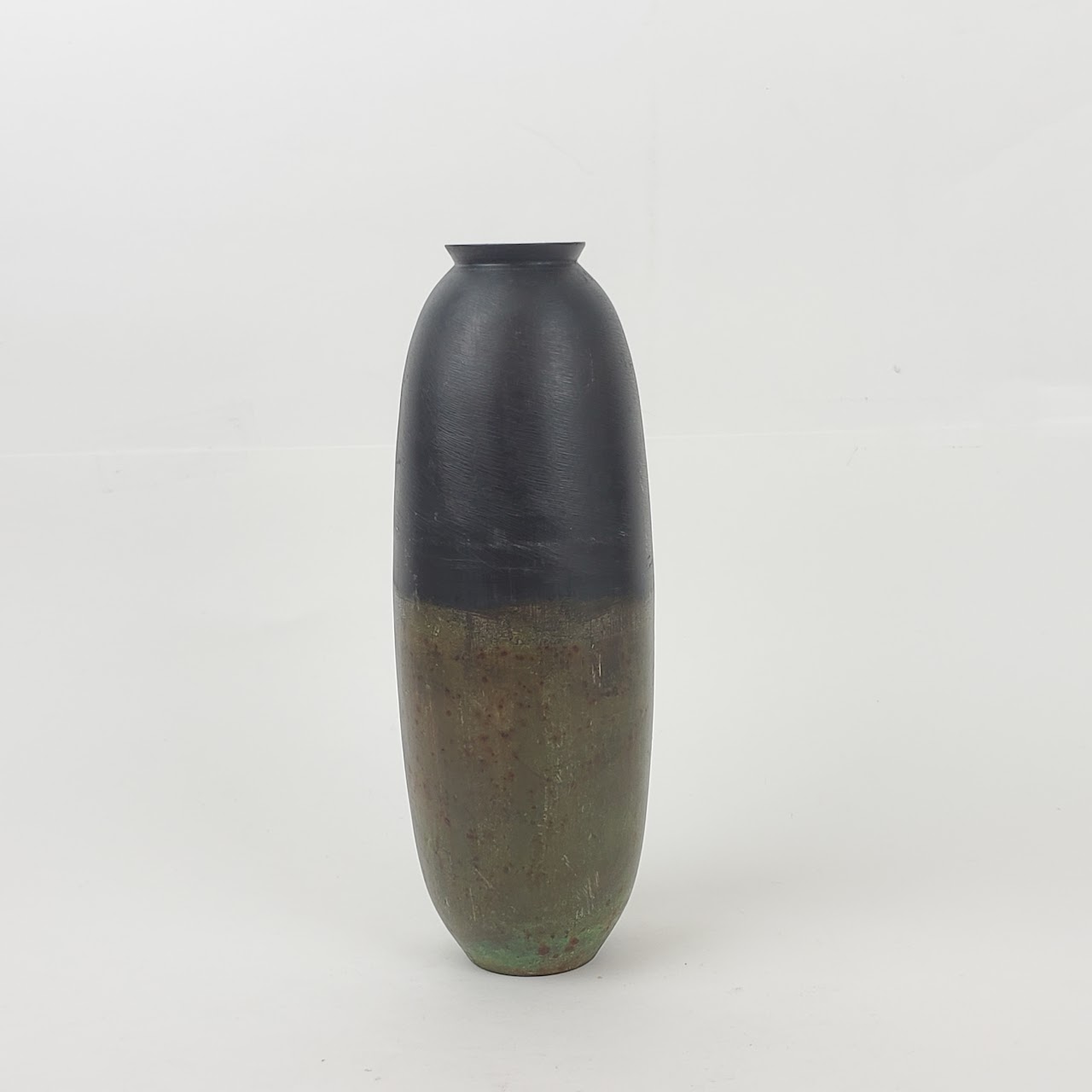 Bronze Two-Tone Pill Shaped Vase