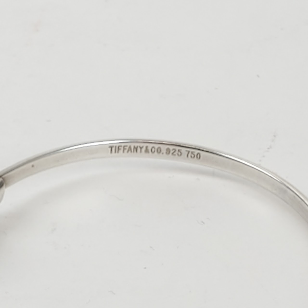 Tiffany & Co. 18K Gold and Sterling Silver Open Bangle