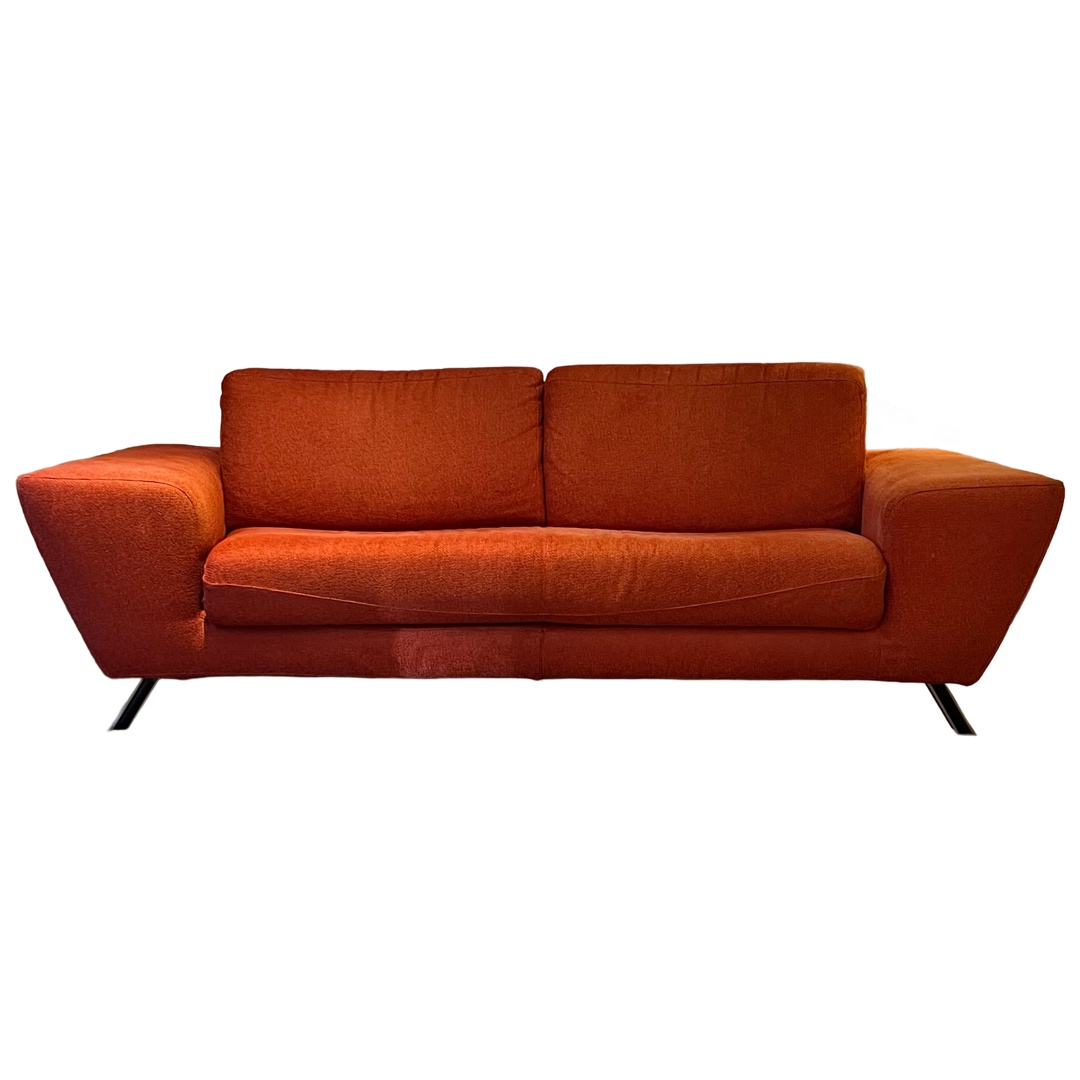 Natuzzi Italian Tomato Red Sofa