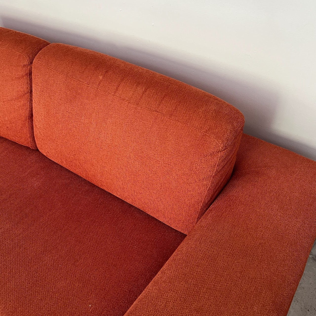 Natuzzi Italian Tomato Red Sofa