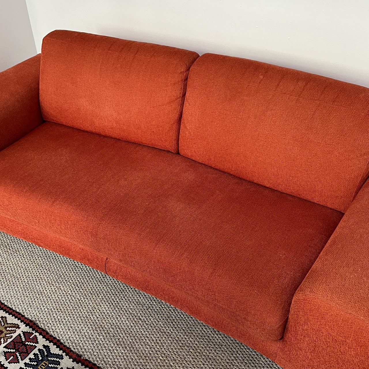 Natuzzi Italian Tomato Red Sofa