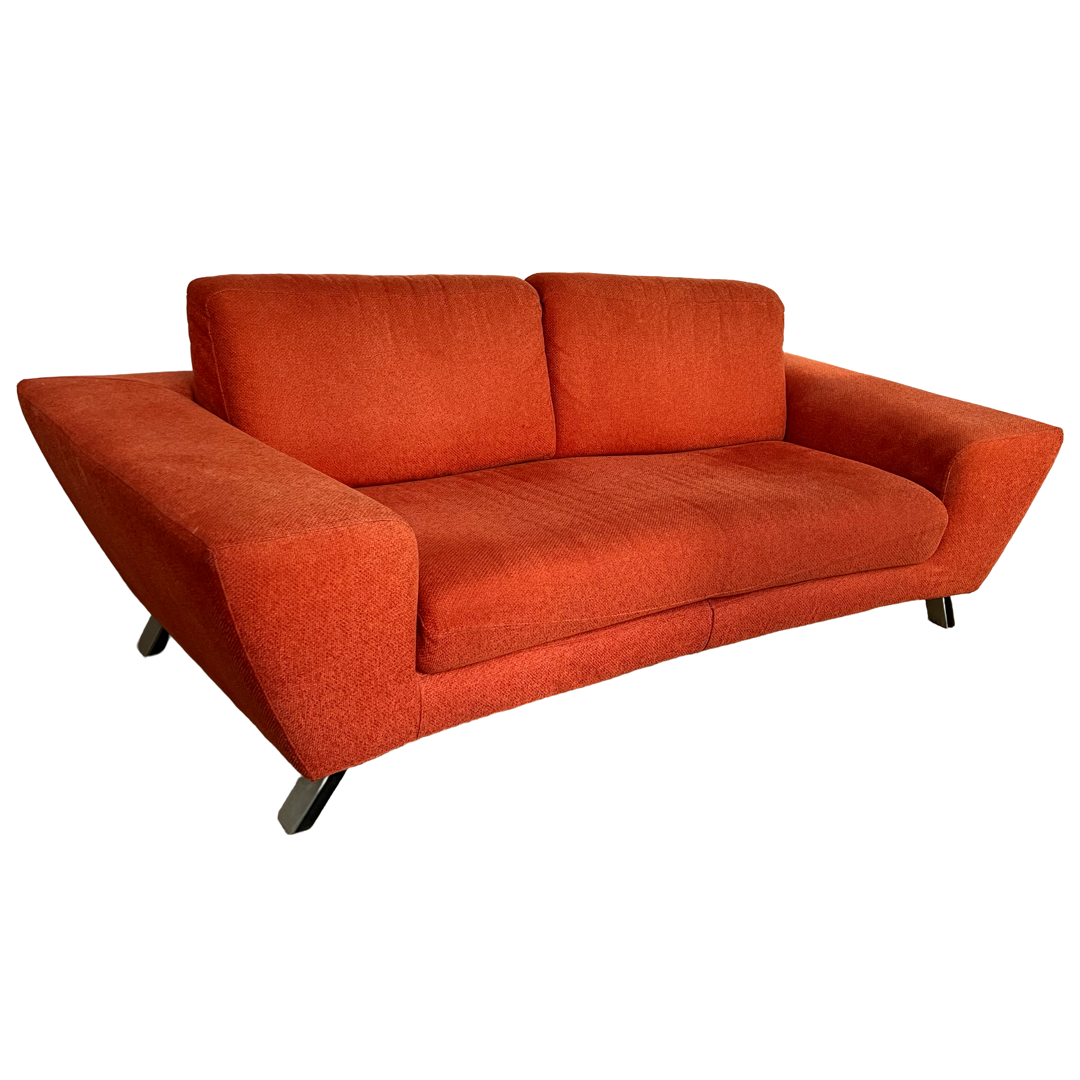 Natuzzi Italian Tomato Red Sofa