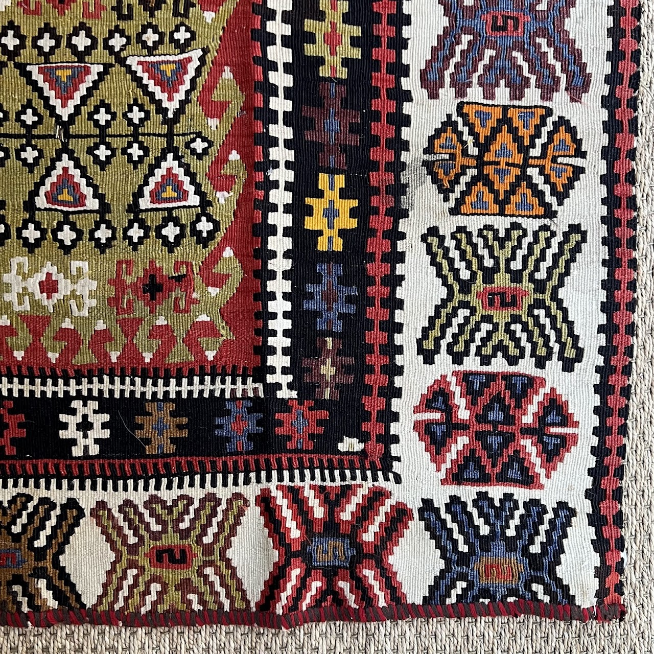 Sarkoy Kilim Vintage Turkish Wool Runner