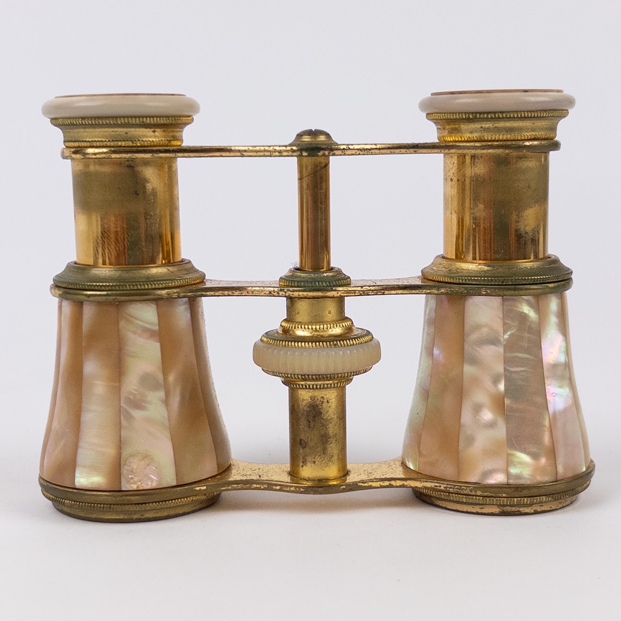 Lefile Paris Mother-Of-Pearl and Brass Small Opera Glasses