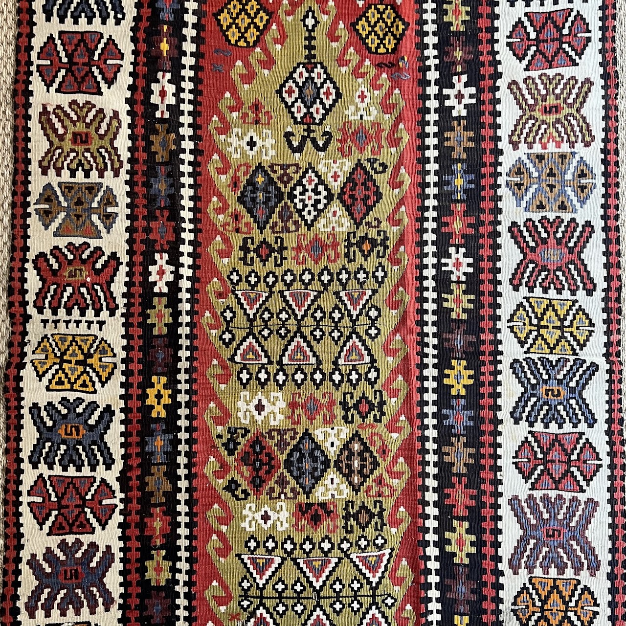 Sarkoy Kilim Vintage Turkish Wool Runner