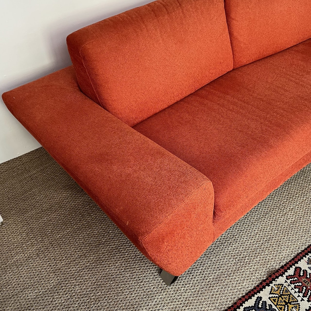 Natuzzi Italian Tomato Red Sofa