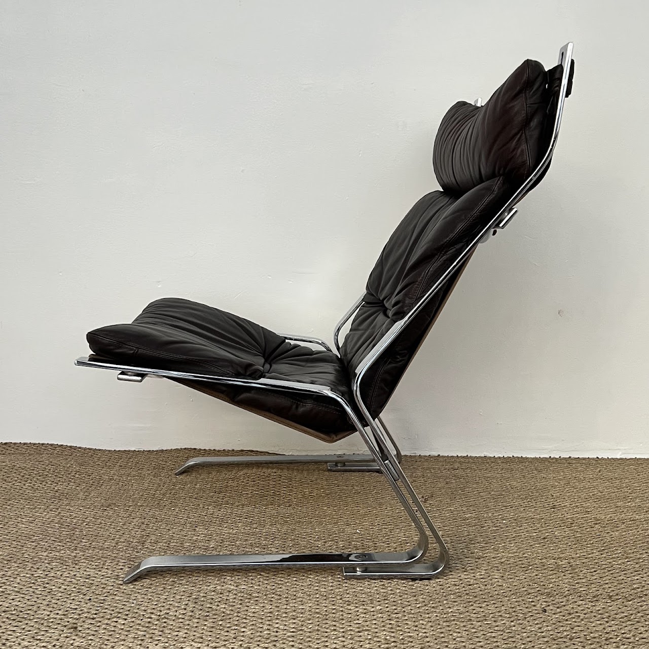 Elsa and Nordahl Solheim 1960s Norwegian Modernist Pirate Lounge Chair #1