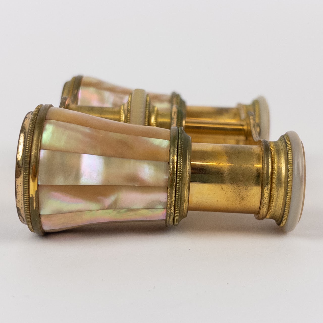 Lefile Paris Mother-Of-Pearl and Brass Small Opera Glasses