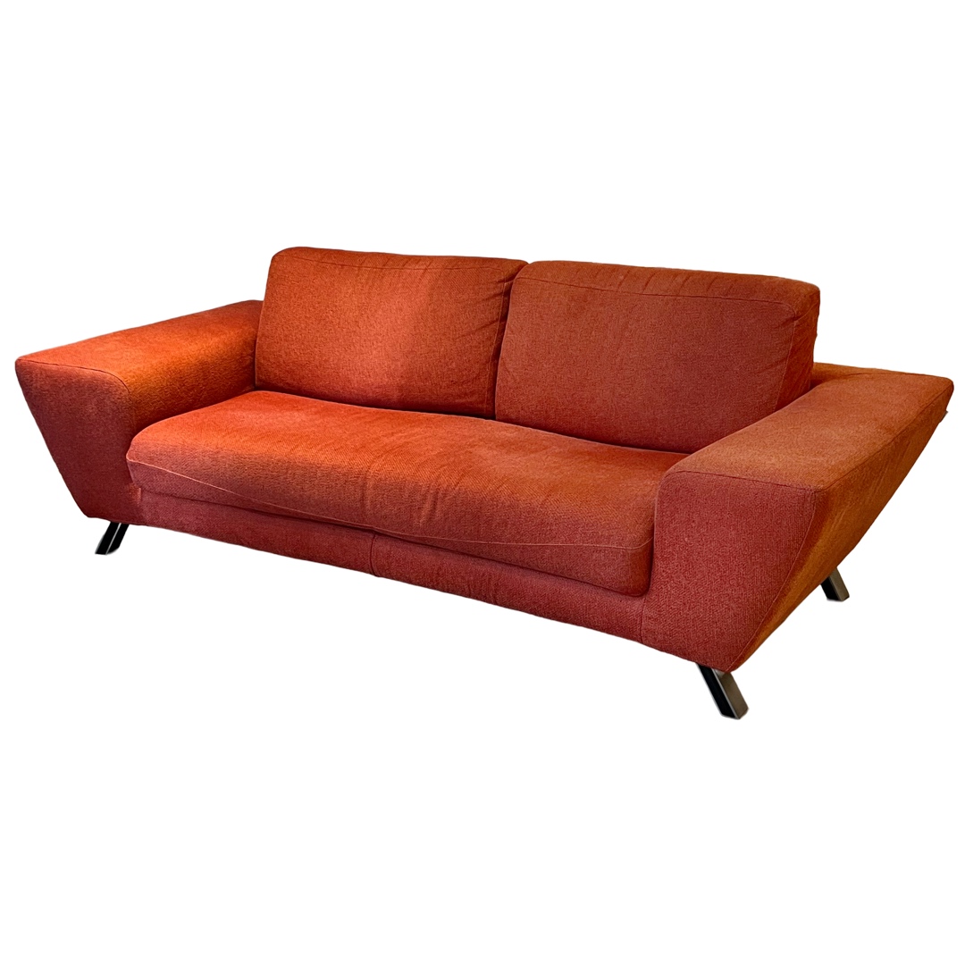 Natuzzi Italian Tomato Red Sofa