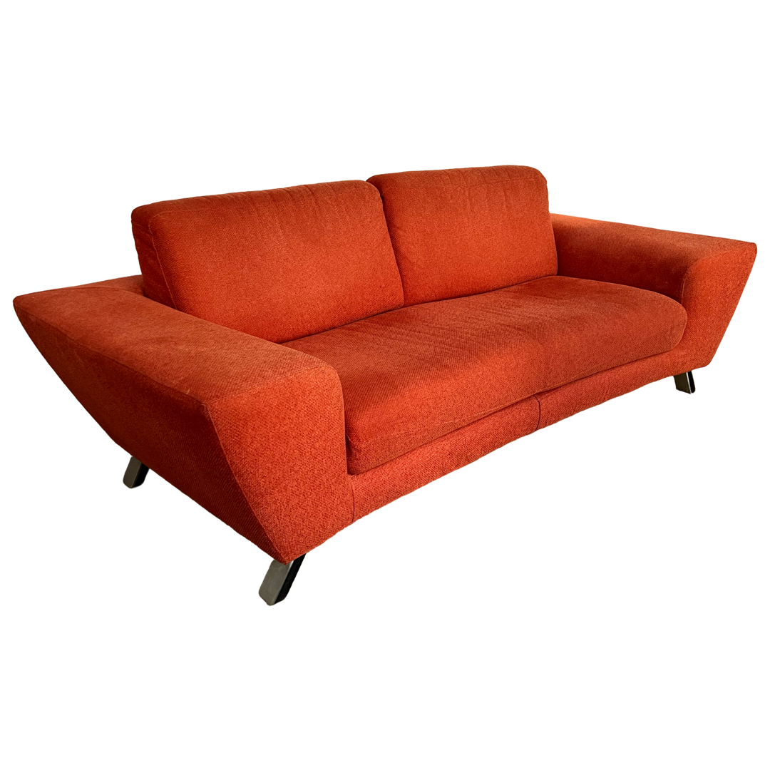 Natuzzi Italian Tomato Red Sofa