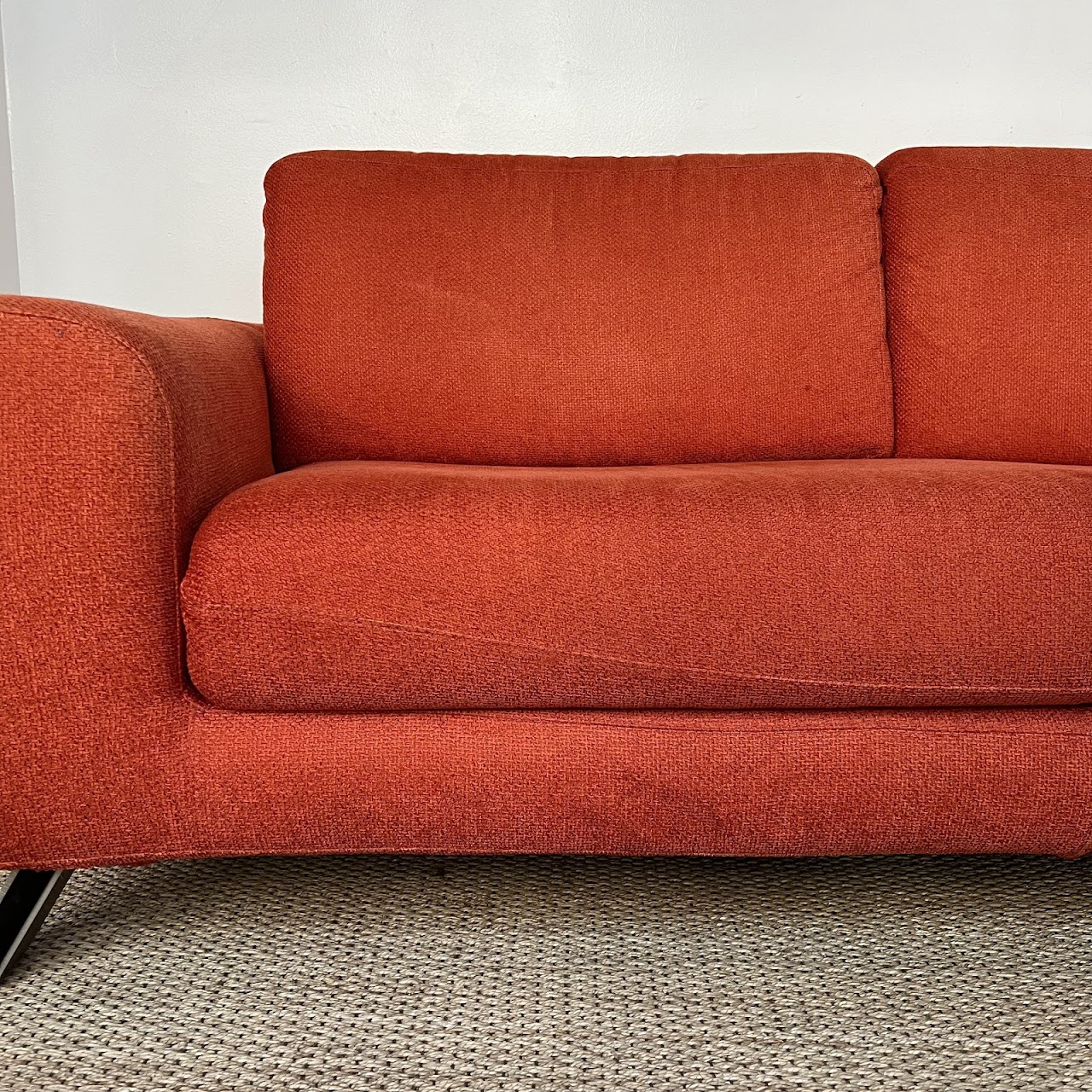 Natuzzi Italian Tomato Red Sofa