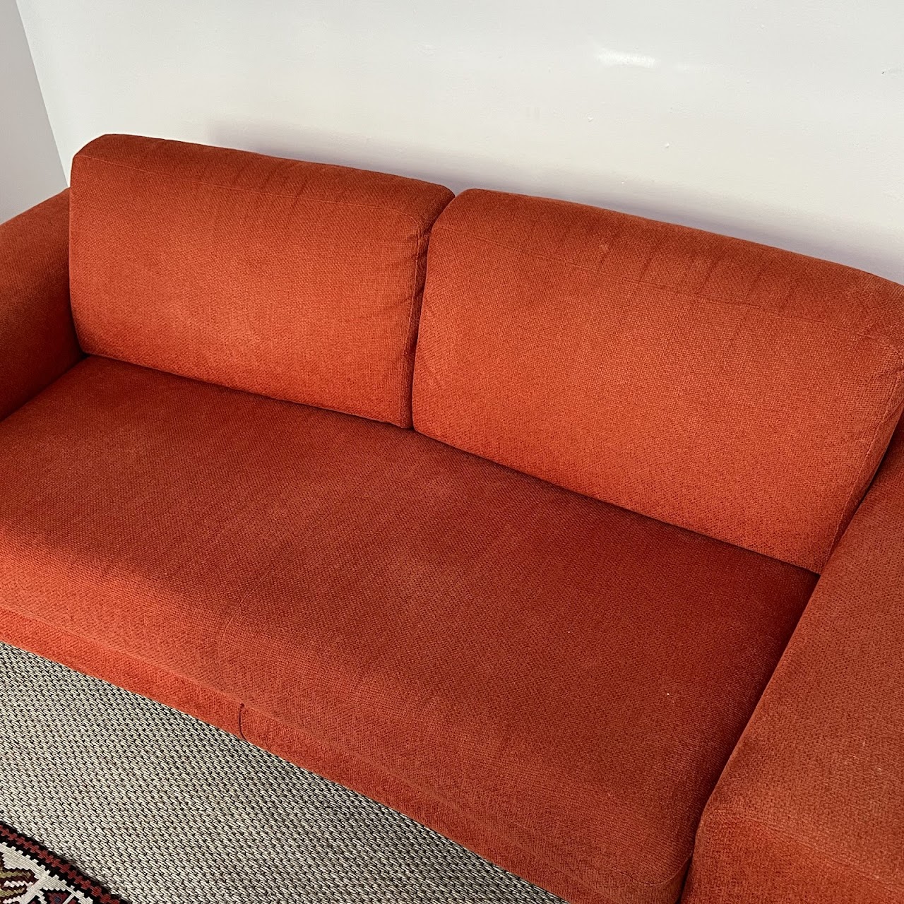 Natuzzi Italian Tomato Red Sofa