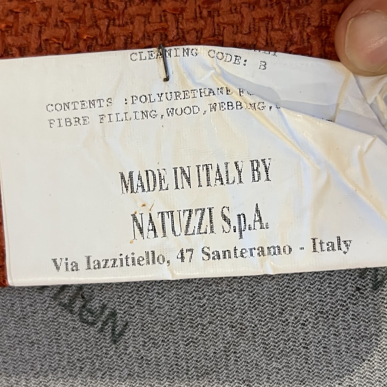 Natuzzi Italian Tomato Red Sofa