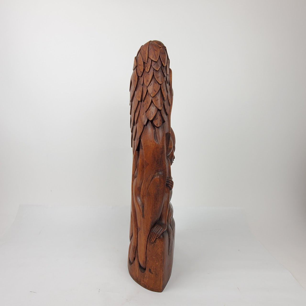 Hand Carved & Lacquered Wood Statue