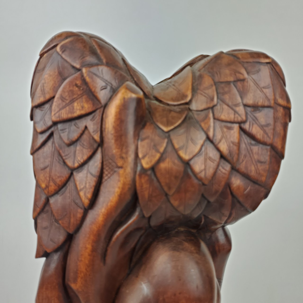 Hand Carved & Lacquered Wood Statue