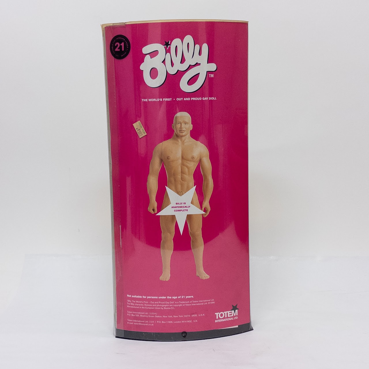 'Billy: The World's First Out and Proud Gay Doll' Billy Doll