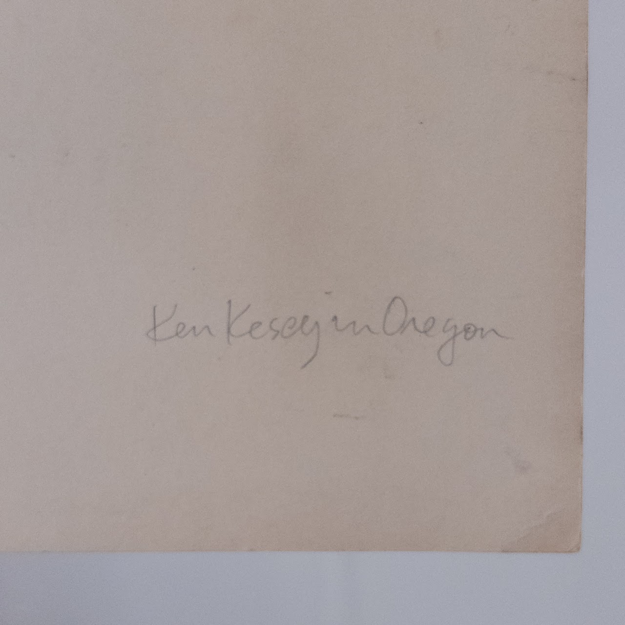 Susan Hereford Signed 'Ken Kesey in Oregon' Photograph