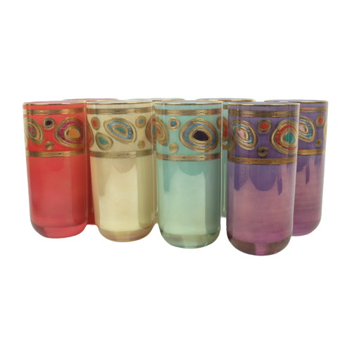 Vietri Hand Decorated Glasses Set