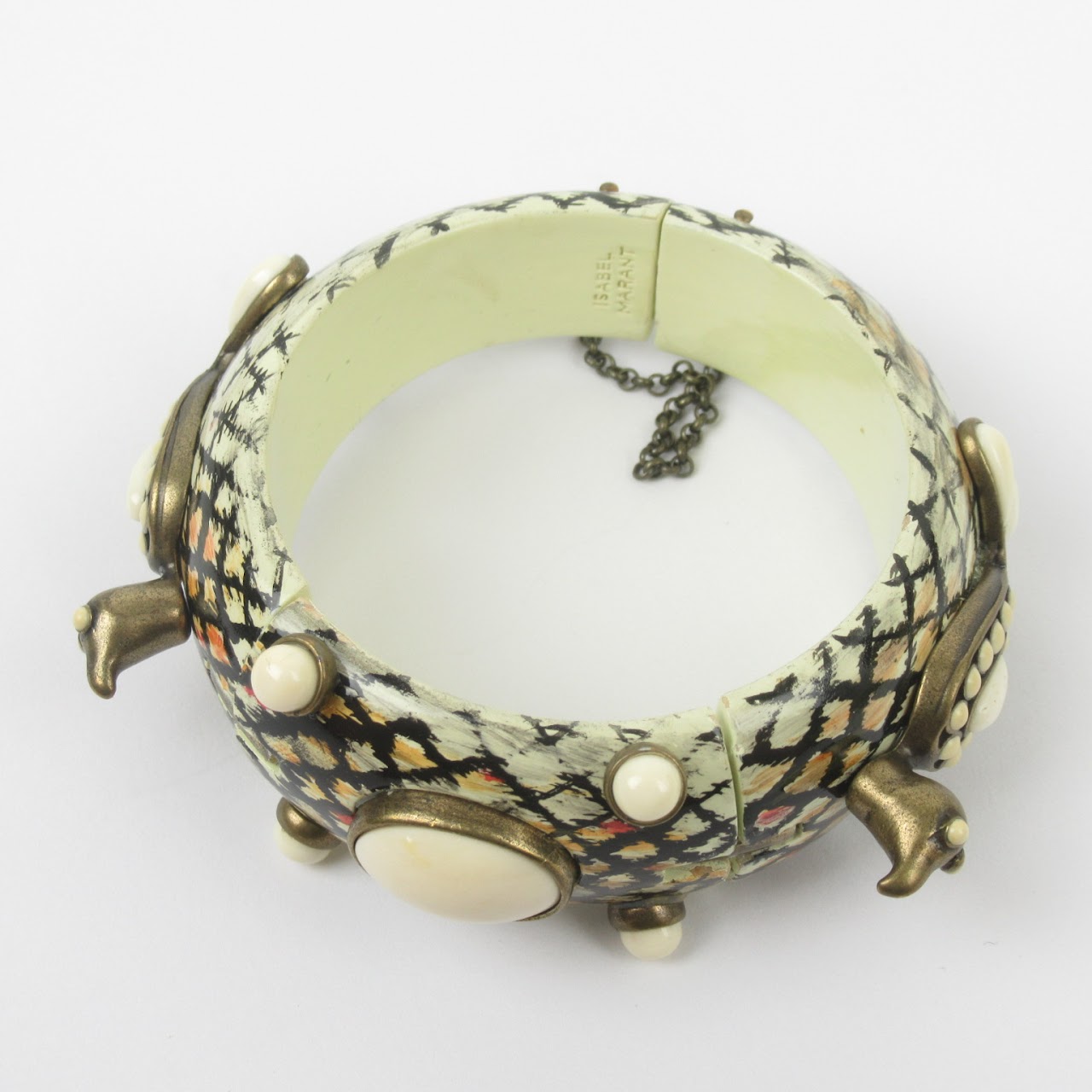 Isabel Marant Wood Peacock Bangle