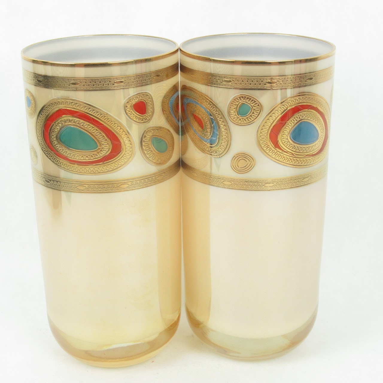 Vietri Hand Decorated Glasses Set