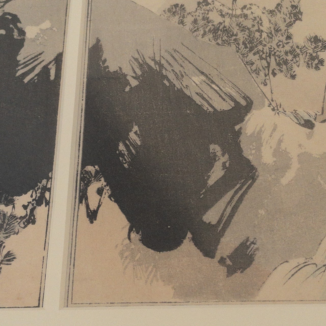 Watanabe Seitei Woodblock Diptych Print