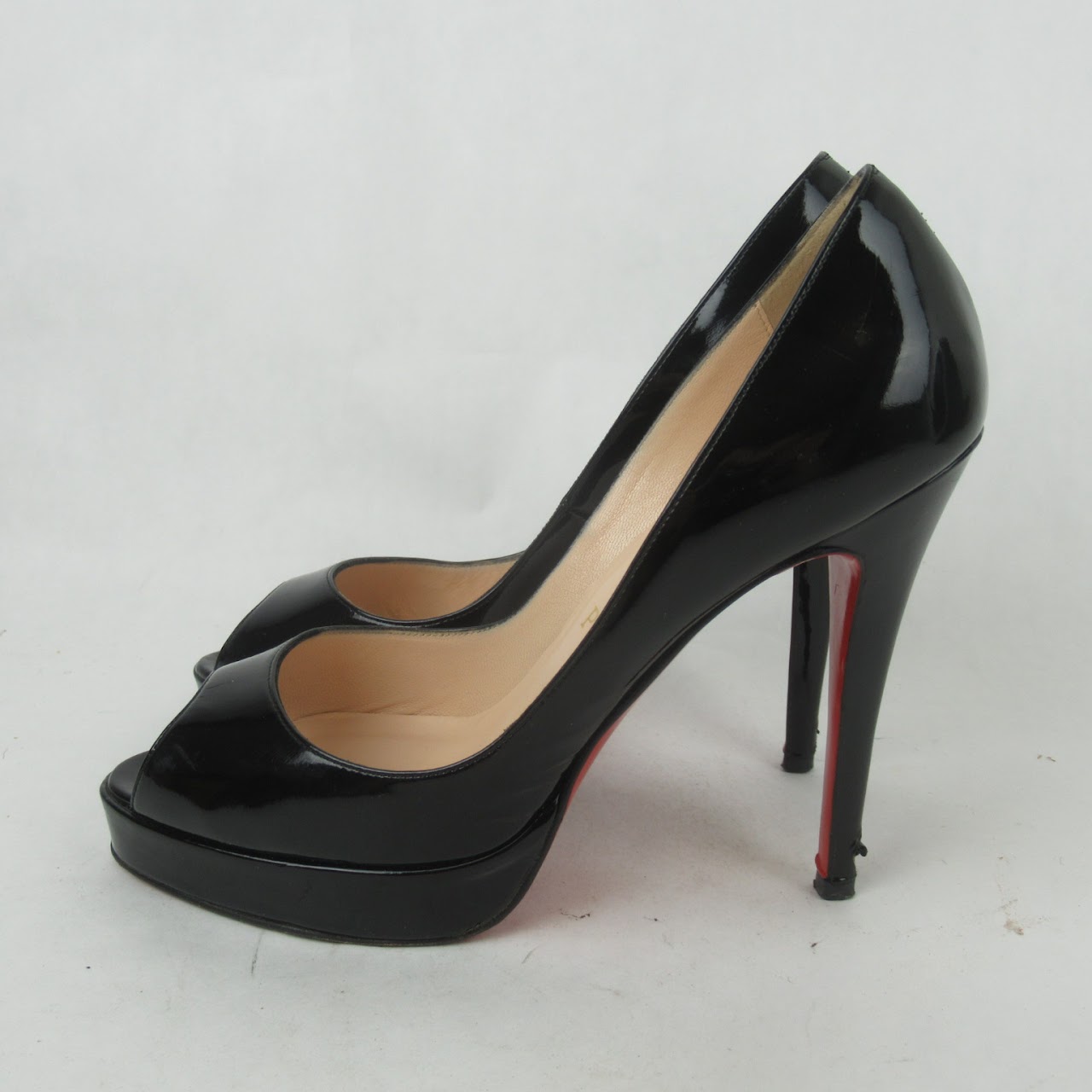 Christian Louboutin Peep Toe Platform Pumps