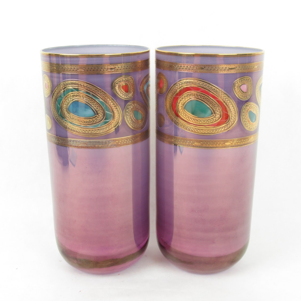 Vietri Hand Decorated Glasses Set